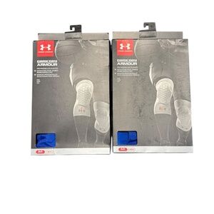Under Armour Gameday Armour Pro Padded Leg Sleeves – Blue (Adult Medium,New Box)